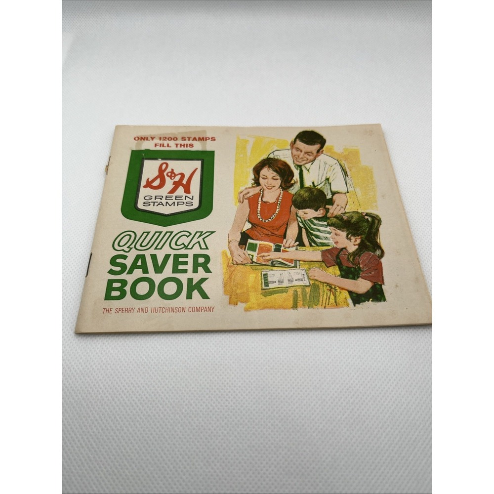 S&H Green Stamp Books - 4 Empty Quick Saver Books-Sperry & Hutchinson